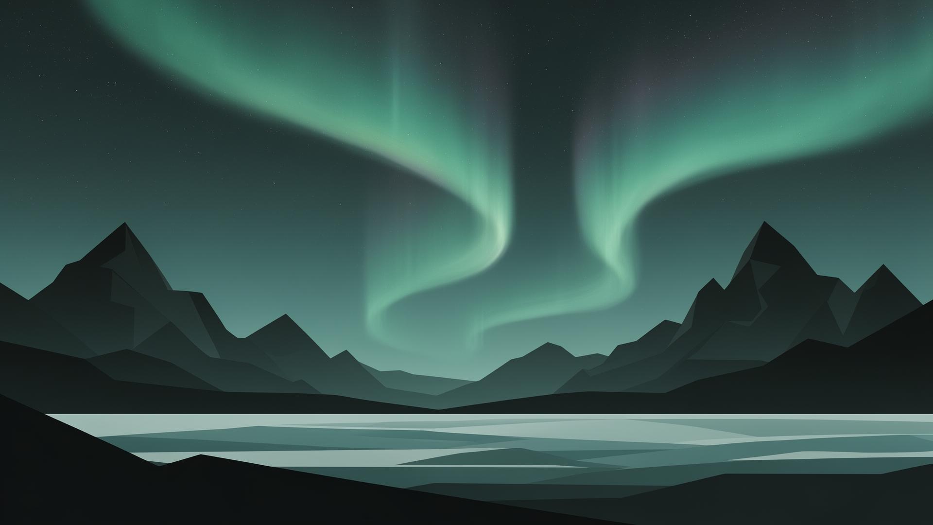 Nordic abstract landscape